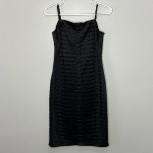 Calvin Klein Satin Black bandage style Dress SZ 4